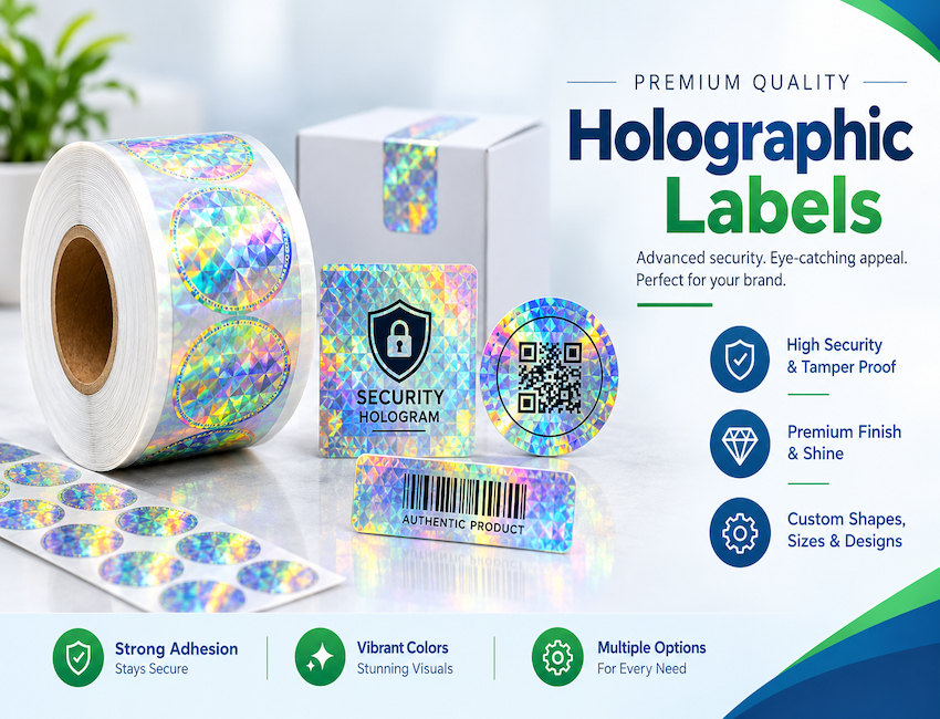 Holographic Paper Label Roll